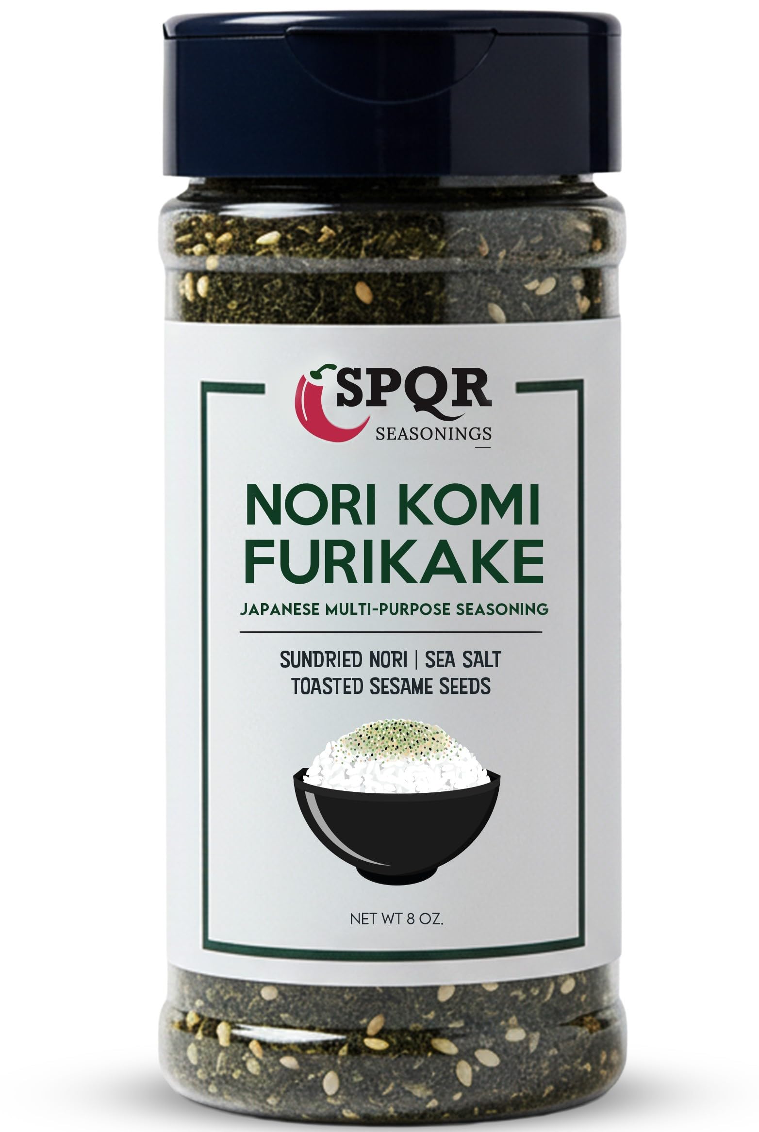 Amazon.com : Nori Komi Furikake Multi-Purpose Rice Seasoning XL 8